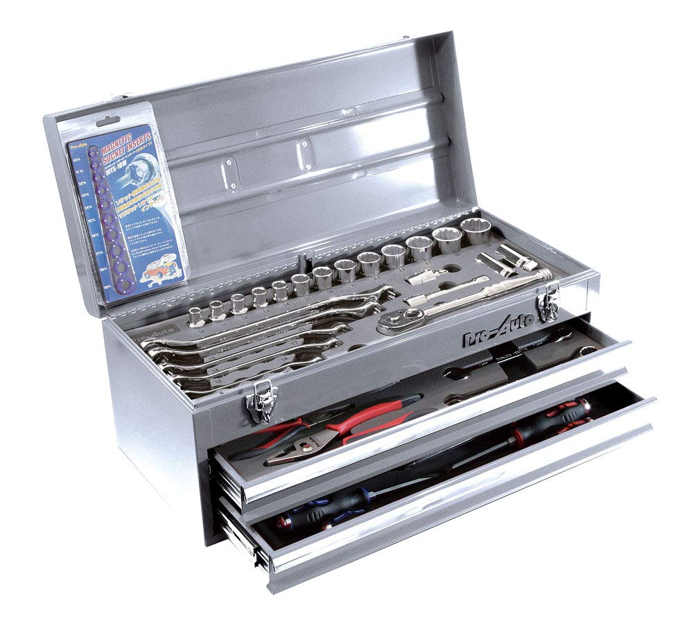 (未使用･未開封品)　Pro-Auto 1/2"DR.40PC.ツールキット シルバー TE-440S qdkdu57 Amazon | Pro-Auto 1/2