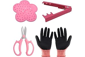 1 Set Rose Stem Leaf Thorn Stripper Removal Kit with Protective Gloves