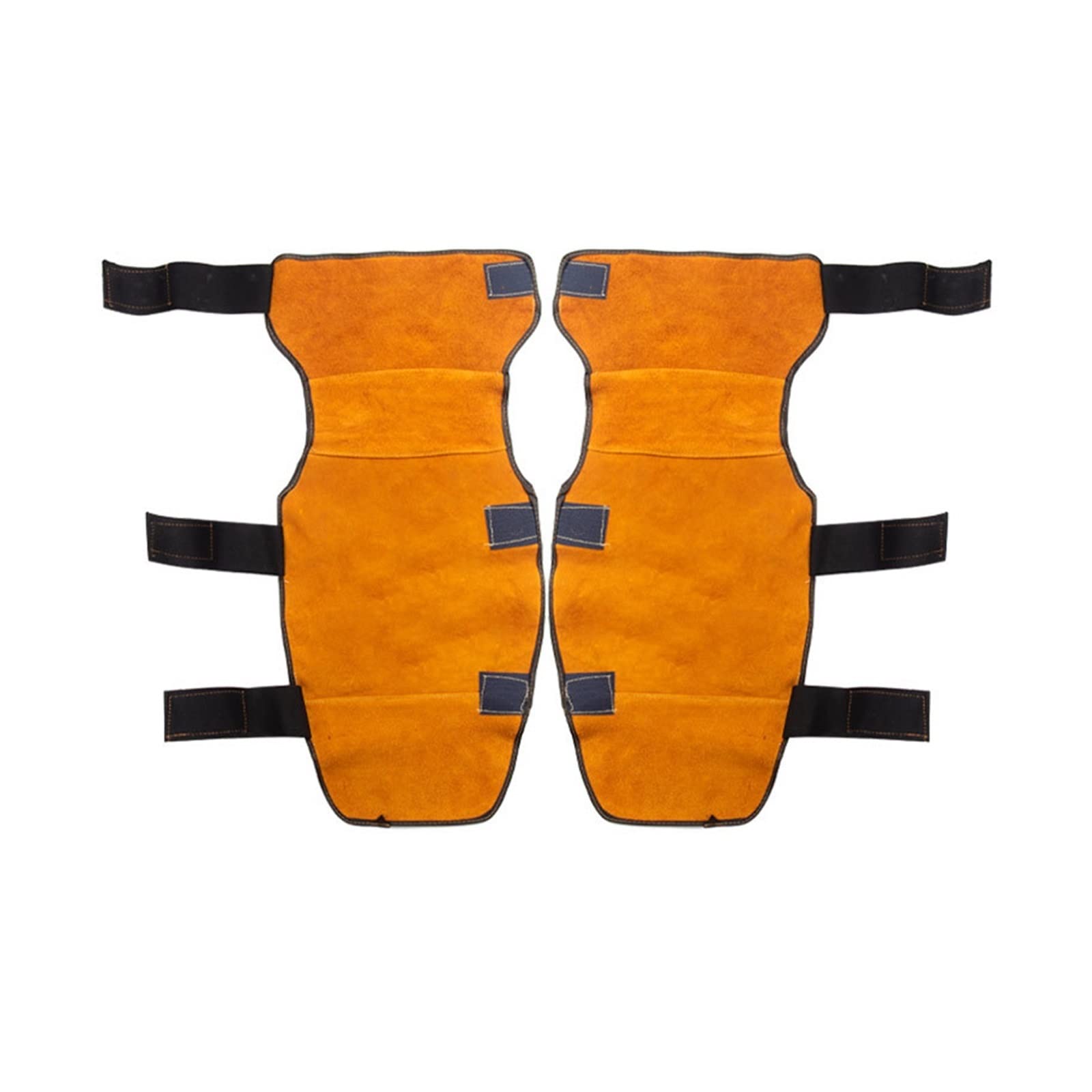 Welding Supplies Long Welding Cover Shank Knee Pads Anti Scalding Flame Retardant Welder Leather Protection Leg Guards(Model A)