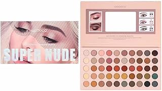 Paleta de sombras | Paleta de sombras coloridas | Kit de maquiagem com textura aveludada, longa duração, inclui espelho, 50 cores altamente pigmentadas, ótimo para viagens Azsul