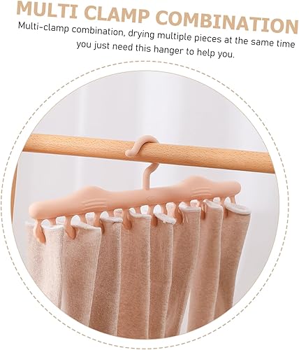 Miniatura 6 de Cabilock 20 piezas de perchas para bebés, colgador multiusos, colgador de ropa para colgar ropa sucia, perchas portátiles para ropa interior,