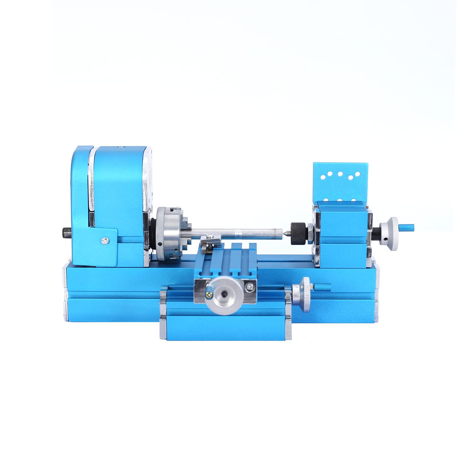 Mini máquina de torno micro motorizada, herramienta de bricolaje para metal y carpintería, modelismo de afición para aula técnica general de escuela, equipo de sala de actividades de ciencia y