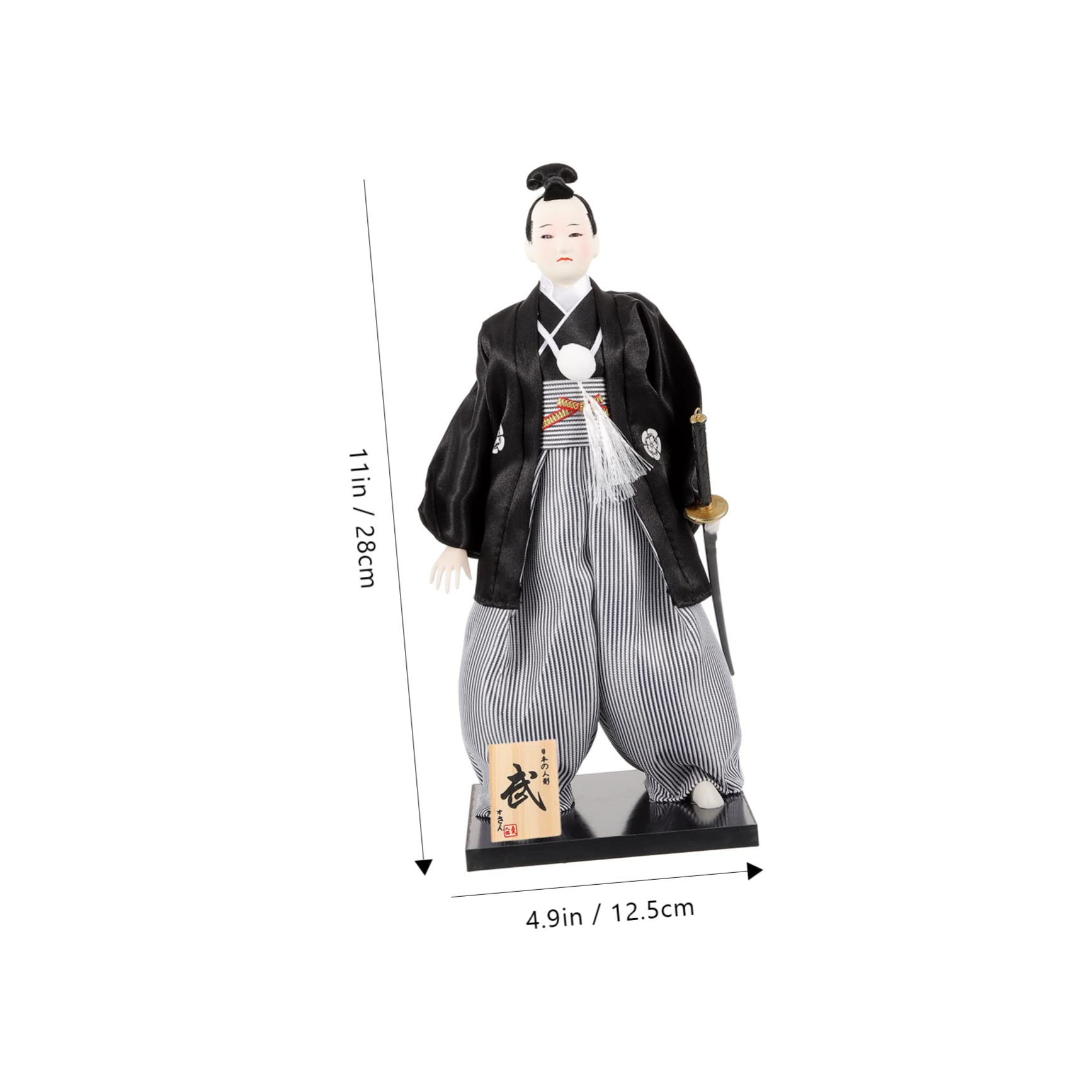 LOVIVER Poupée Kimono Japonaise Décorative - 25cm - Résine Et Tissu - Décoration Table
