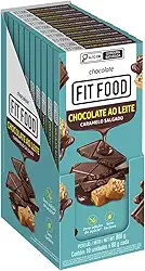 Fit Food Display Chocolate ao Leite com Caramelo Salgado - 10 Unidades de 80g