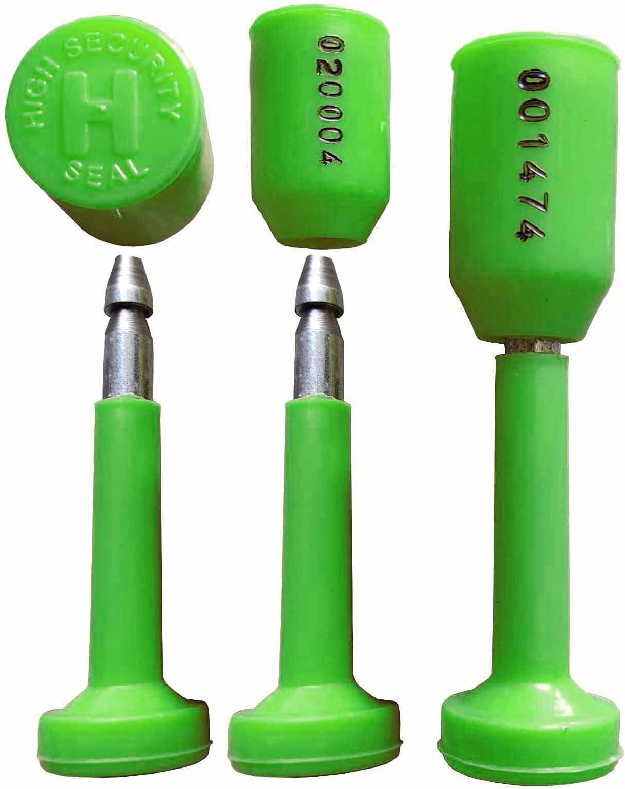 RAIBEX® CONTAINER SEAL TRUCK SEAL | BOLTSEAL CONTAINERSEAL LOCK (50 PCS) | OTL CONTAINER SECURITYSEAL CONTAINER BOLTSEAL BOTTLESEAL TAMPERSEAL | GREEN COLOR | 50 SEALS |