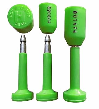 RAIBEX Container Seal Truck Seal Bolt Seal Container Seal Lock (50 PCS) OTL Container Security Seal Container Bolt Seal Bottle Seal Tamper Seal Green Color 50 Seals