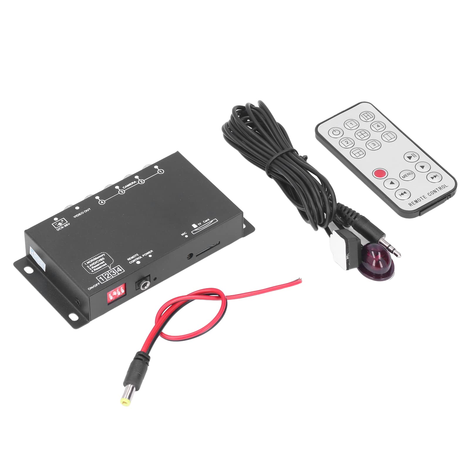Cyfrowy Rejestrator Wideo Pojazdu, Samochodowy Zestaw do Nagrywania Wideo DVR, Mobilny Cyfrowy Rejestrator Wideo 4-kanałowy Mini MDVR 1080P do Autobusów Szkolnych Cysterny Pojazdy Inżynieryjne