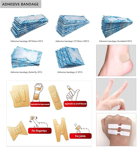 Miniatura 6 de DEFTGET Kit de primeros auxilios a prueba de agua, artículos esenciales de viaje, elegibles para HSAFSA, pequeños kits de supervivencia de