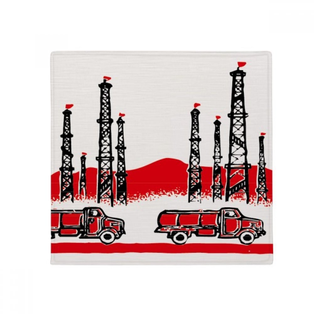 Tapis pour animaux Mountain Car anti-dérapant au design original multicolore 50x50cm