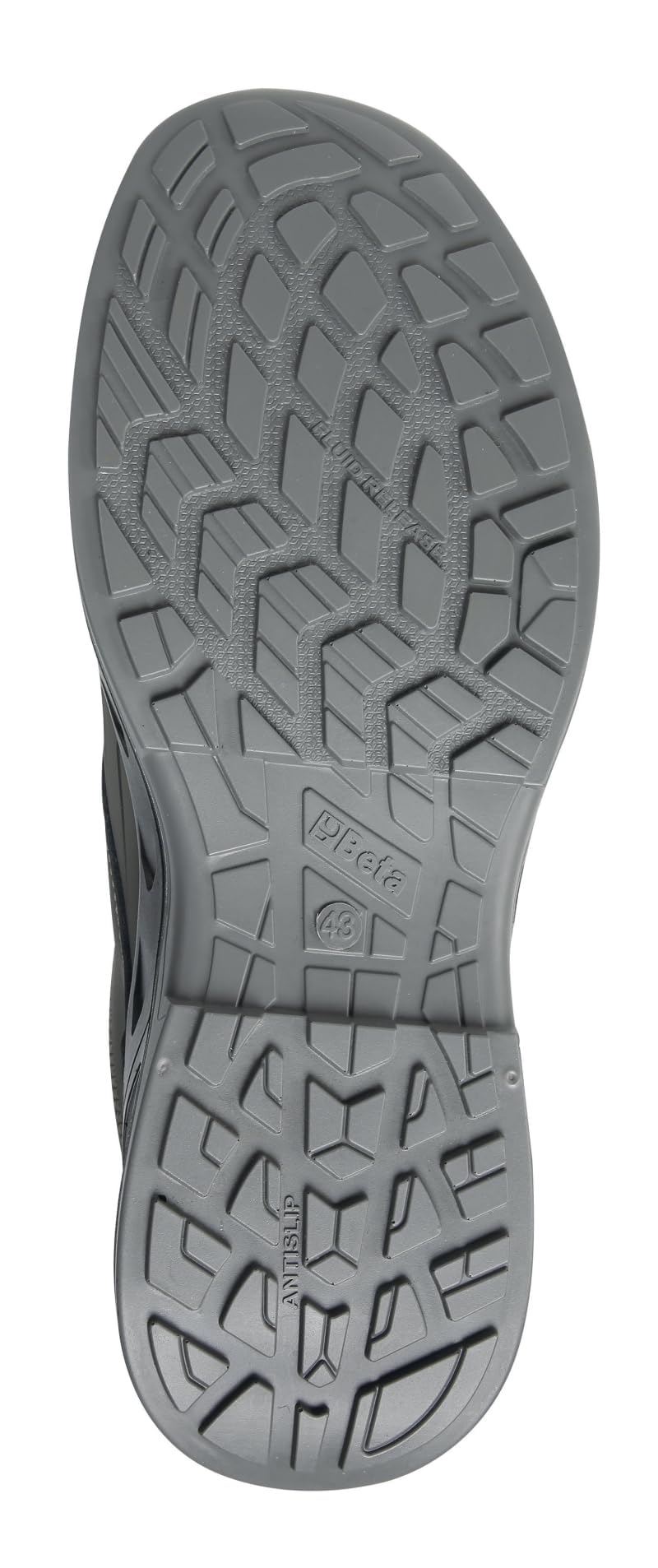 BETA 7273G, Zapatos de Seguridad FitEVOLUTION en Nobuk Hidrófugo, Zapatos de Trabajo Antiperforación con Soporte de Estabilidad en el Talón, Talla EU 44, 600g