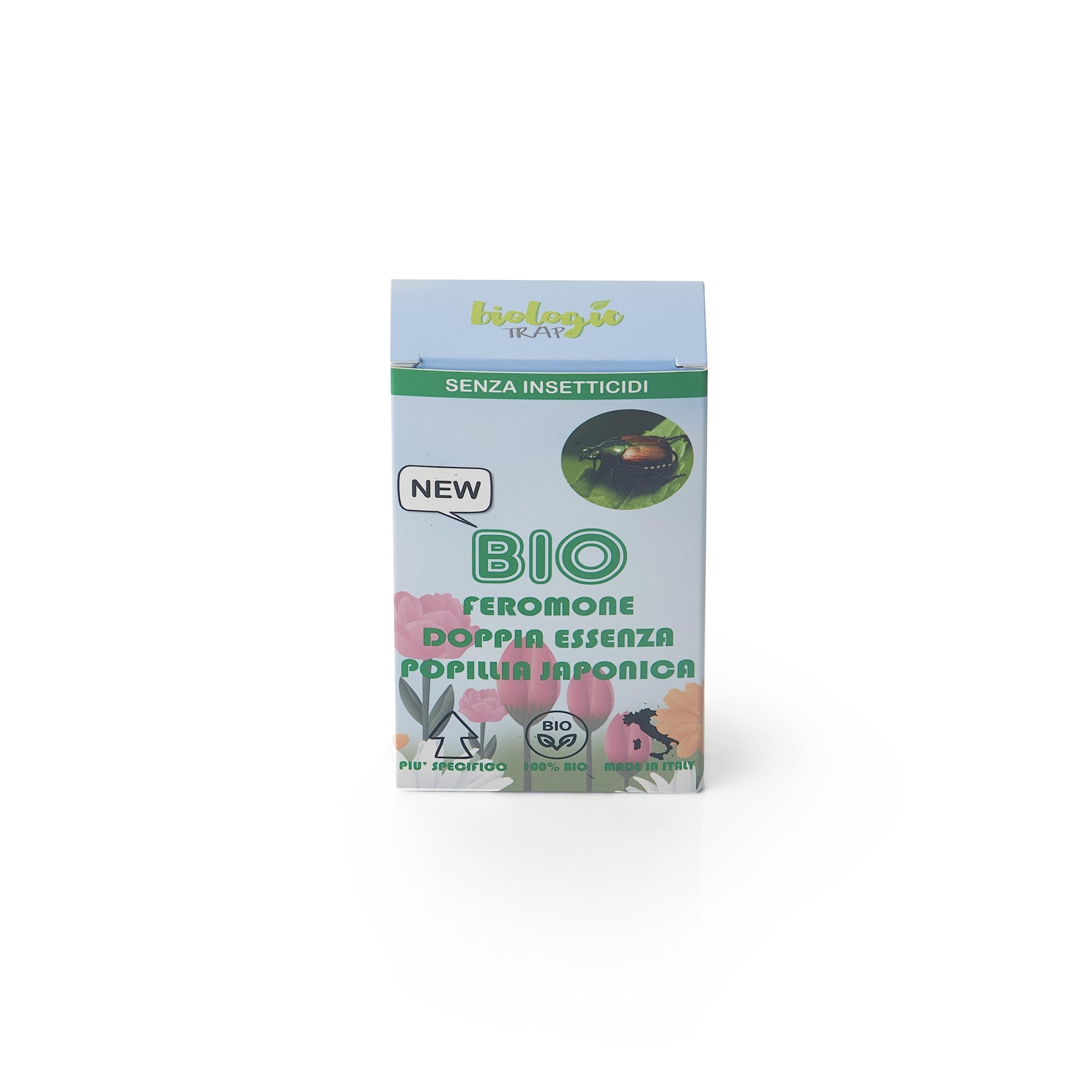 BIOLOGIC TRAP | Super Feromone Popillia Japonica BIO, Doppia Essenza, Efficace Cattura e Lunga Durata, 1 Ricarica