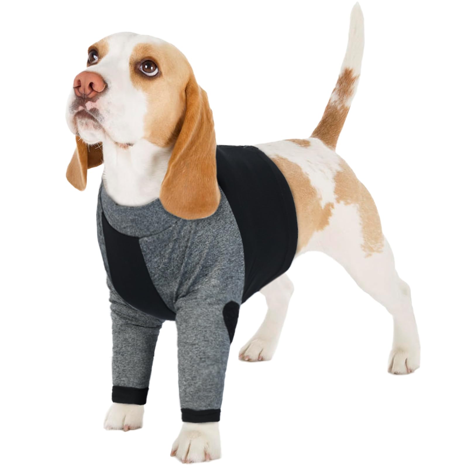 LeLePet Dog Recovery Suit for Front Legs, Dog Sleeve to Stop Licking, Elbow Protector for Leg Injuries Shoulder Wounds After Surgery Male Female,