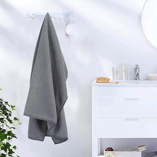 Miniatura 8 de JML - Toallas de microfibra, juegos de toallas de baño (paquete de 6, 27 x 55 pulgadas), extraabsorbentes, de secado rápido, multiusos, para baño,