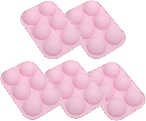 Miniatura 8 de Molde de silicona semiesfera de 6 cavidades para hacer bombas de chocolate caliente, pasteles, gelatina, pudín, jabón hecho a mano, molde de media 2