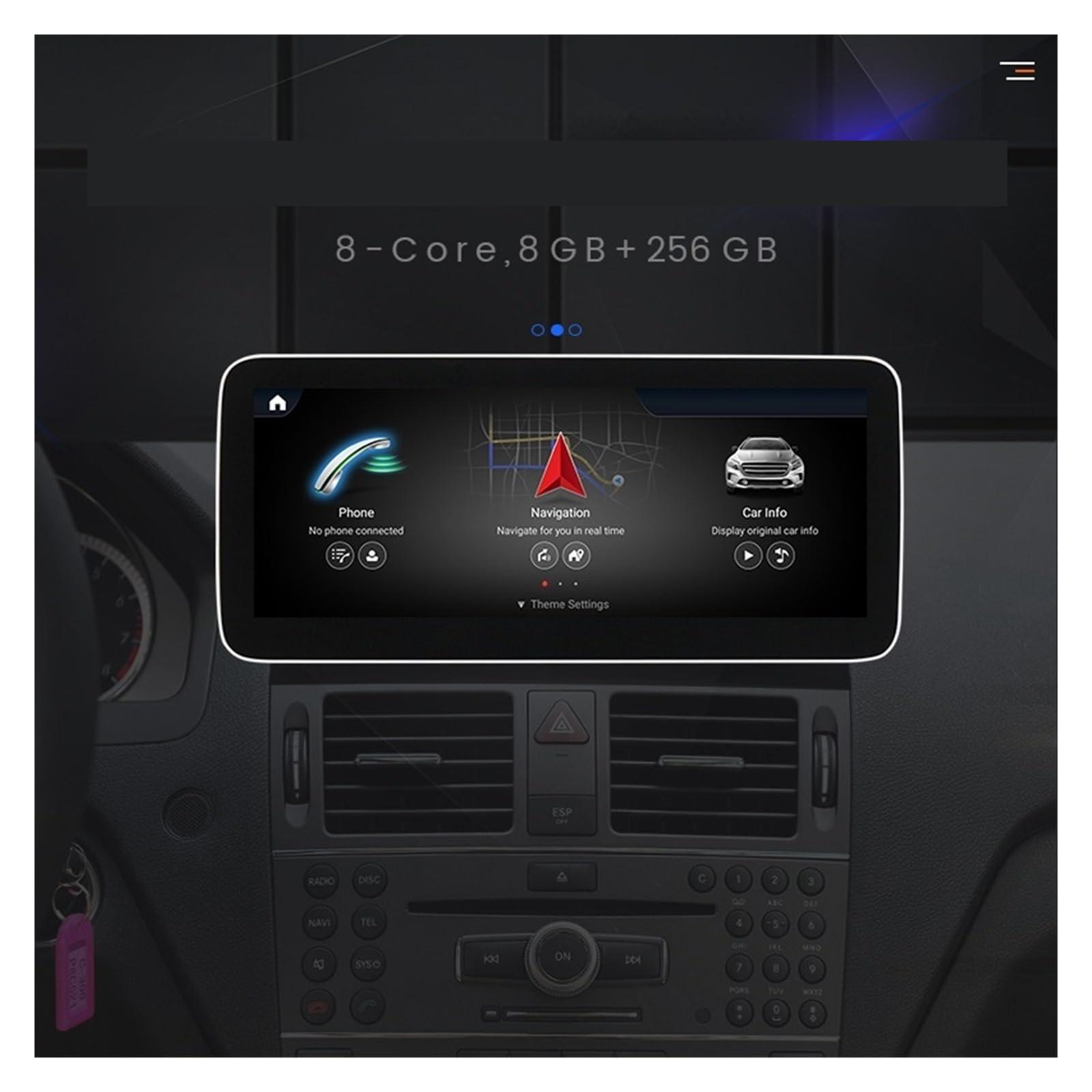 Lettore Multimediale Di Navigazione GPS For Autoradio Chiaro E Responsive(10.25 8 256G NTG4.0)