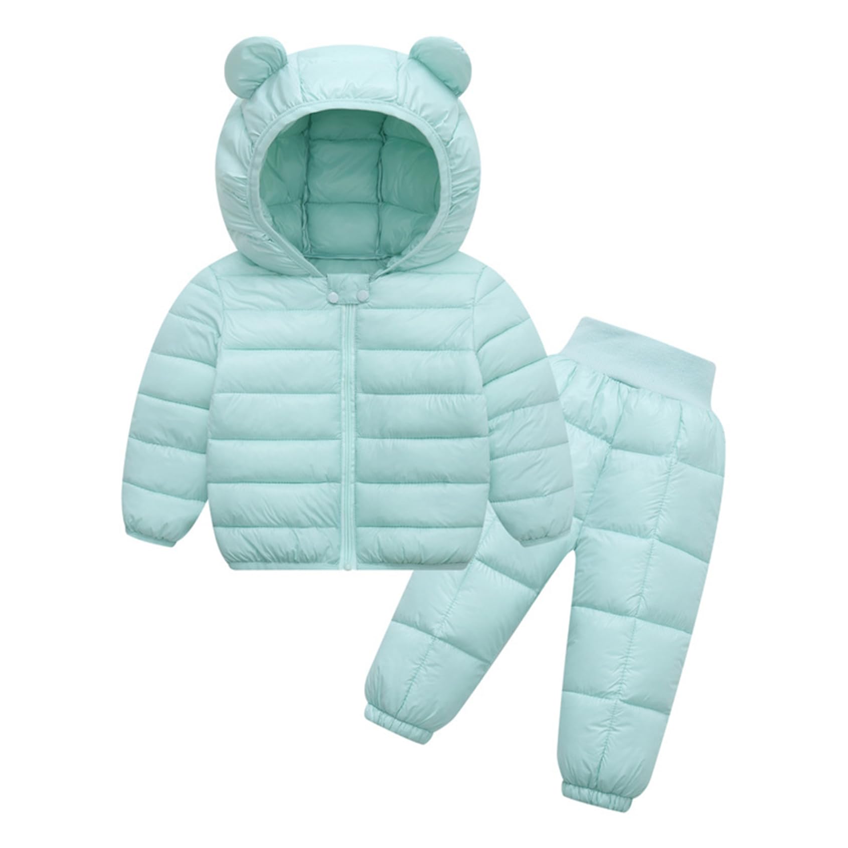Traje de nieve para bebé recién nacido, manga larga, chaqueta de plumón, pantalones de nieve, impermeables, bonitos trajes de esquí