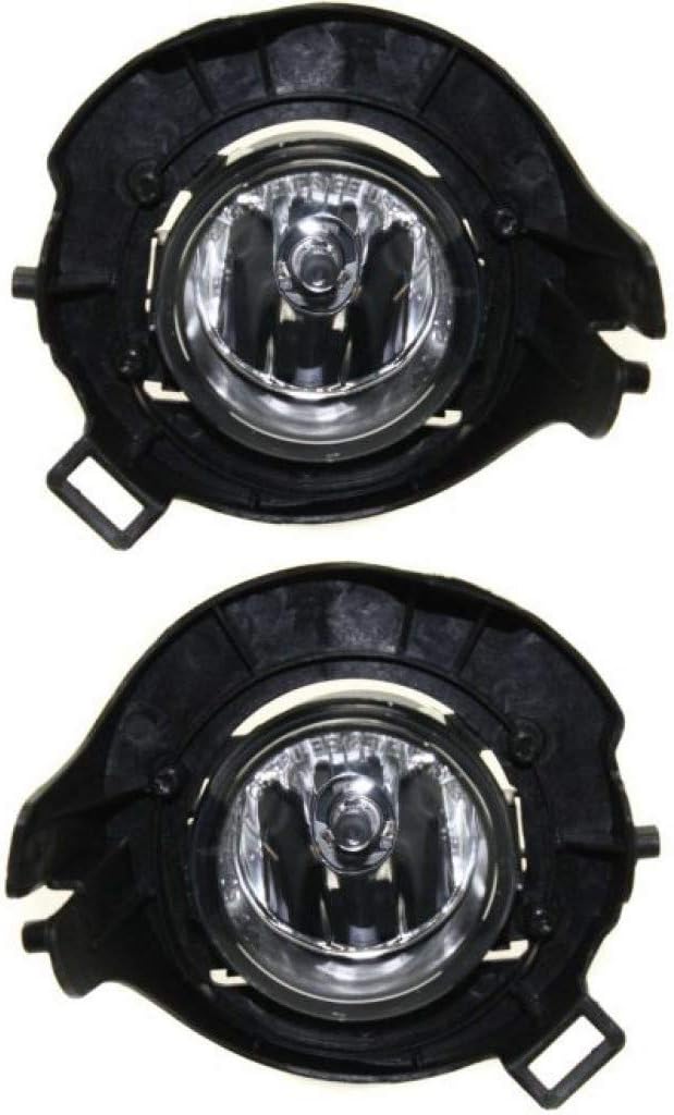 KarParts360 For 2005-2009 Nissan Frontier Fog Light Assembly Pair Driver and Passenger Side w/Bulbs Replacement For NI2592120, NI2593120 | 26155-EA525, 26150-EA525