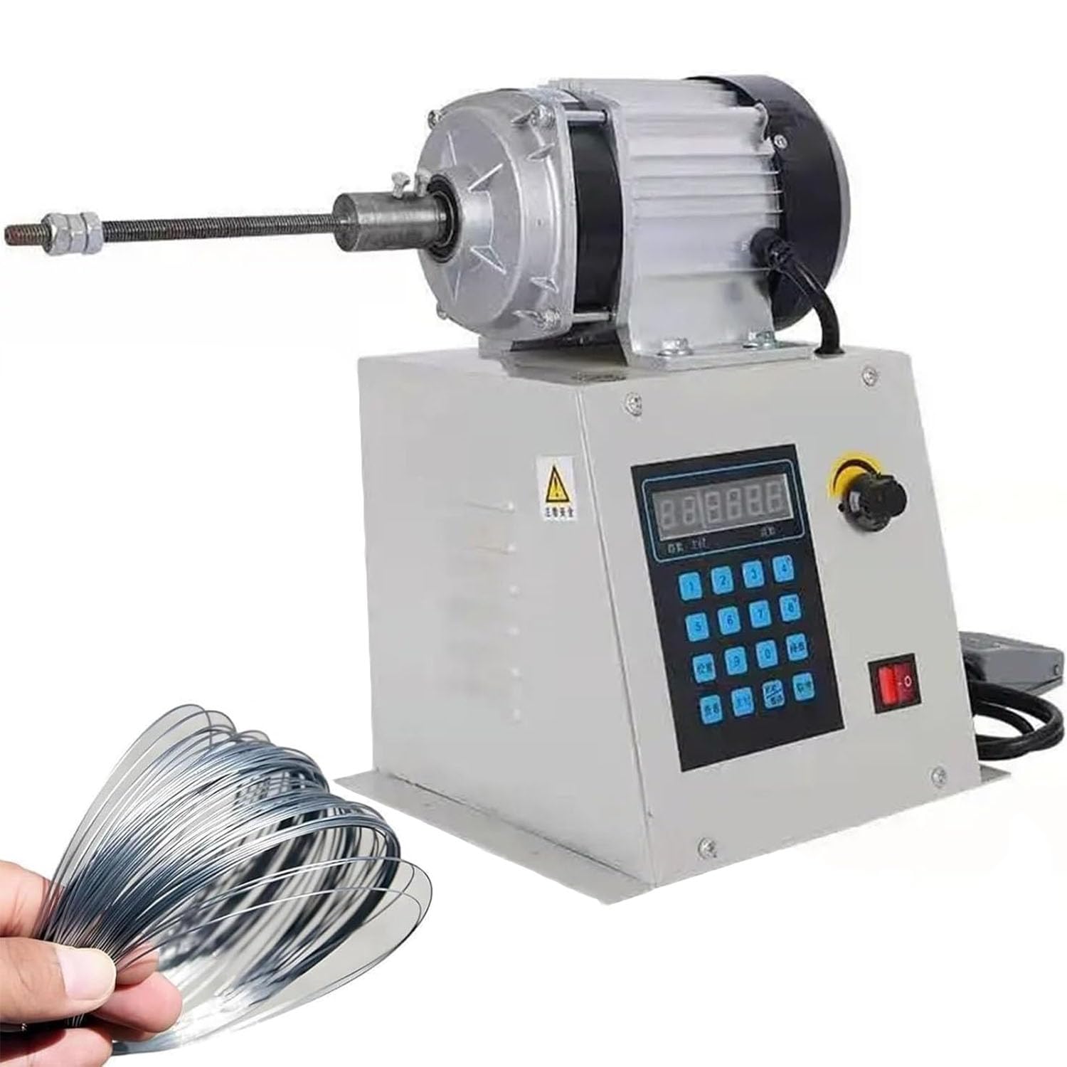 Automatyczna maszyna do nawijania cewek, sterowanie cyfrowe 0-500 obr./min, wał 19 mm, hamulec CNC do drutu metalowego i żyłki wędkarskiej