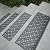 Rubber-Cal"Azteca" Indoor Outdoor Stair Treads - 9.75" x 29.75" Rubber Step Mats - Black - 6pack