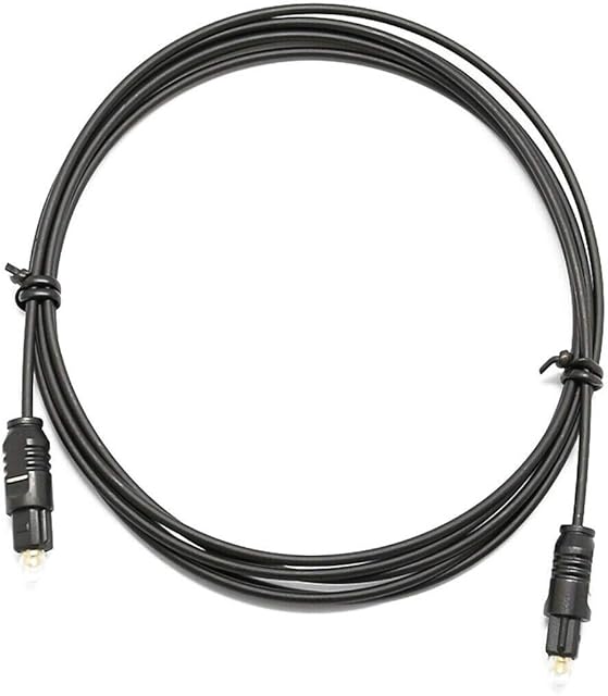 Tec-Digi Digital Optical Audio Cable Toslink Cable - 1M [24K Gold-Plated, Ultra-Durable] Fiber Optic Male to Male Cord for Home Theater, Sound Bar, TV, PS4, Xbox, Playstation & More - Black