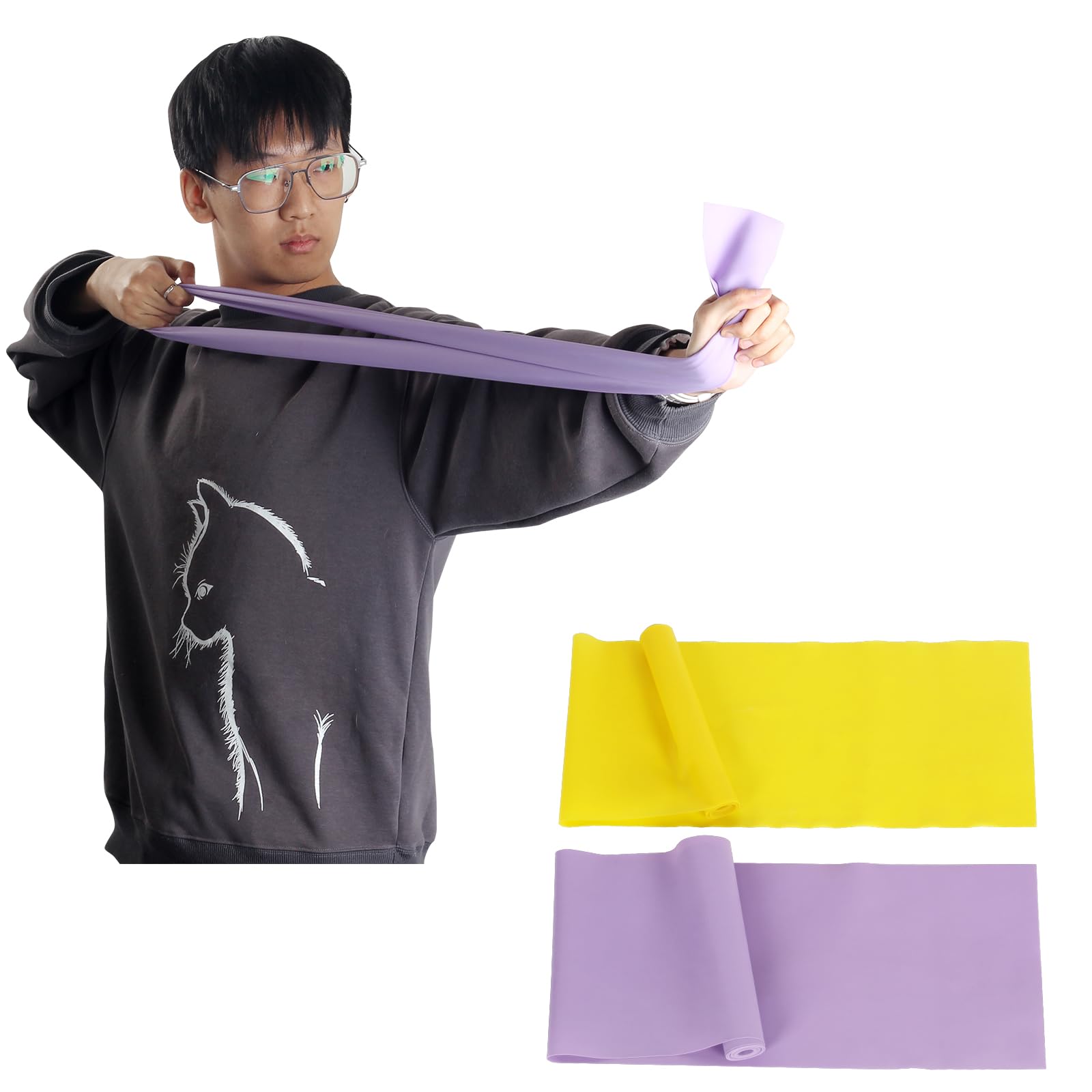 SOPOGERArchery Bow Trainer Band - Stretch Rubber Resistance Bands Elastic Shooting Exerciser 20/25LBS for Teens Bow Strength Training Physical Exercise Practice