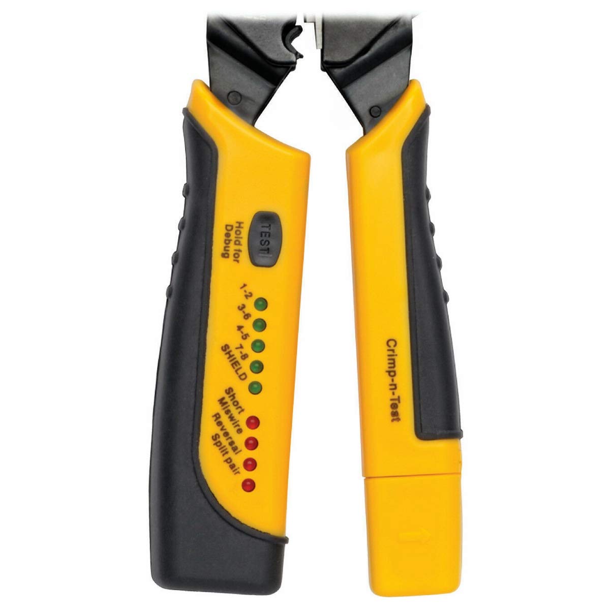 Yankok [Pince à sertir modulaire HT-376] Sertissage RJ45 8P8C RJ12 RJ11 6P6C/4C/2C, RJ10 et RJ9 4P4C/2C Connecteurs Ethernet avec testeur de câble