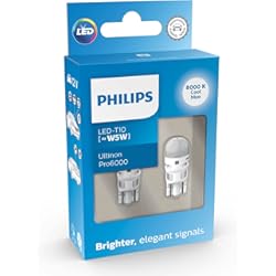 Foco Nissan Terrano Philips Ultinon Pro6000 LED T10 foco de señalización para automóvil (W5W), 8.000K cool blue
