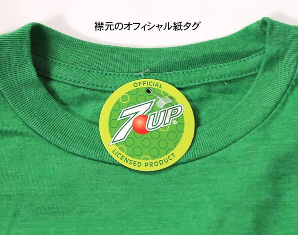 Amazon | 7UP(セブンアップ)米国公式メンズTシャツ・ロゴ | Tシャツ・カットソー 通販