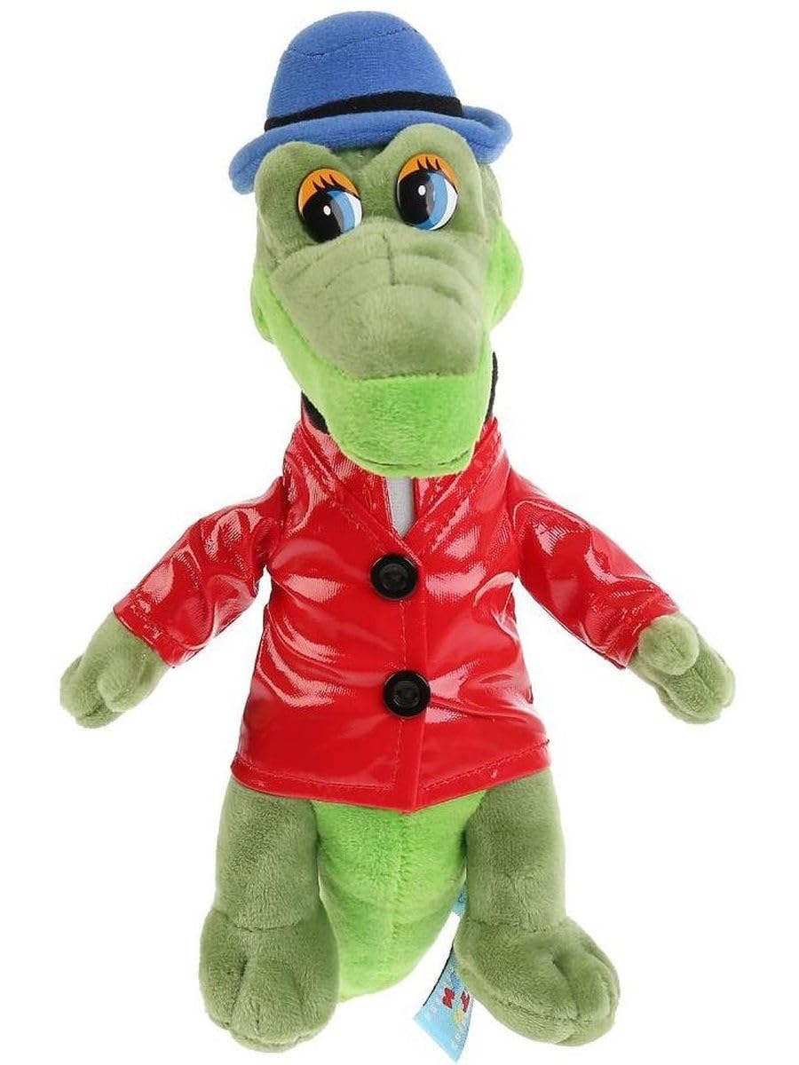 Multi-Pulti Stuffed Plush Voiced Soft Toy Crocodile Gena TM for Fans of The Famous Cartoon!