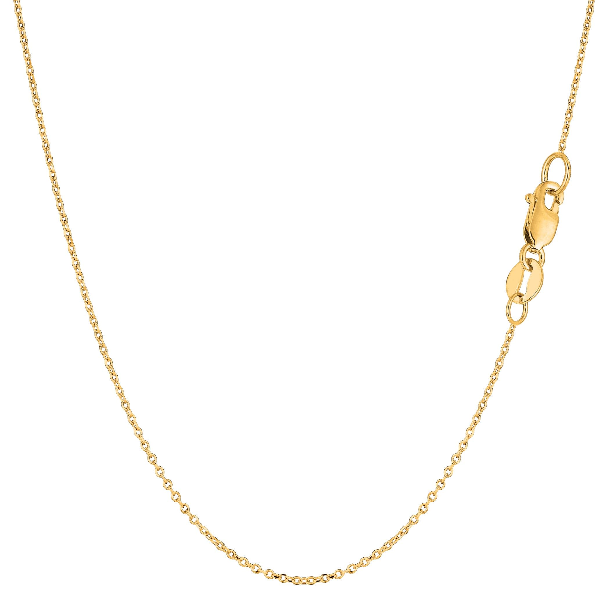 Jewelry Affairs 14k Yellow Gold Cable Link Chain Necklace
