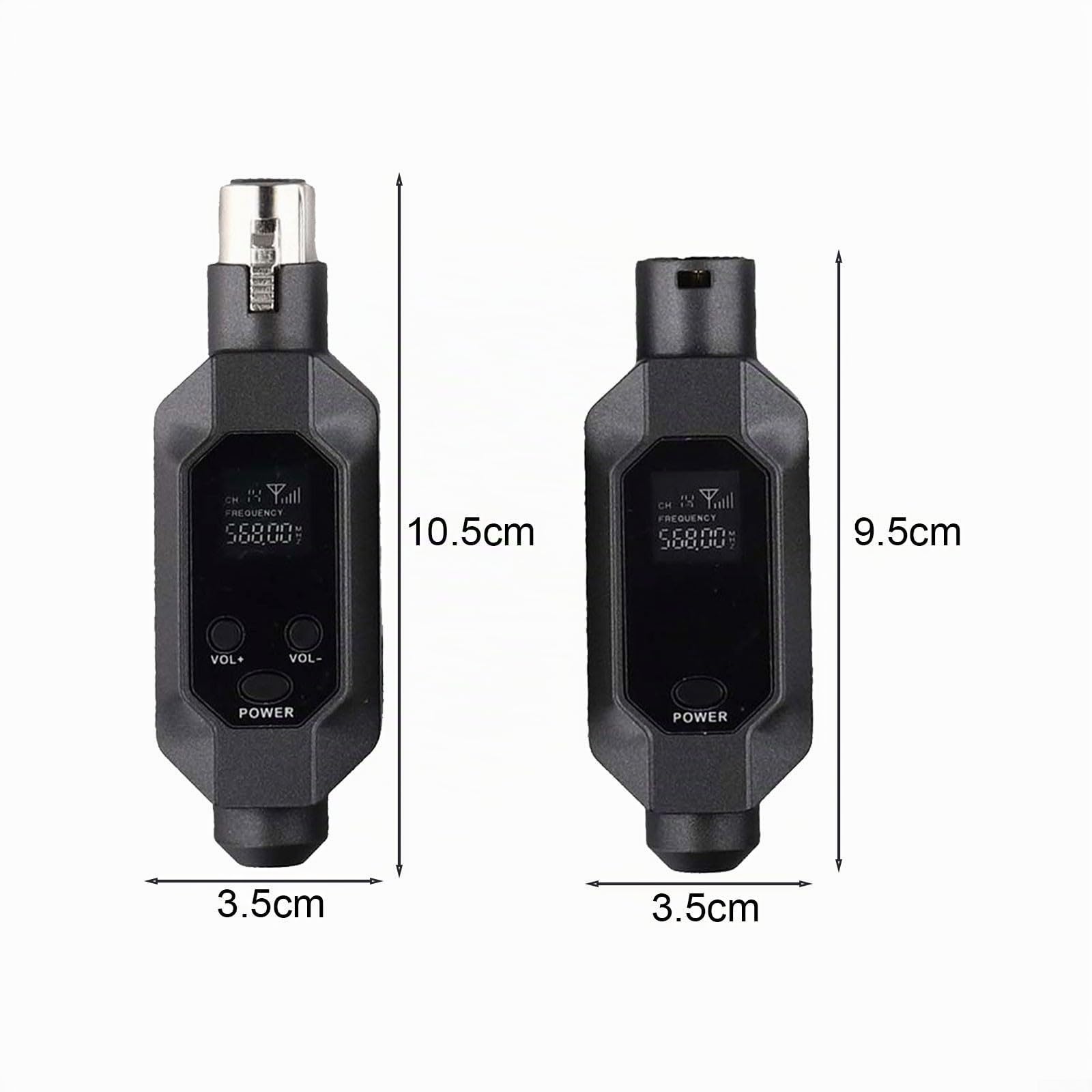 Trasmettitore e ricevitore XLR, convertitore microfono wireless, adattatore microfono dinamico plug-on, per applicazioni dinamiche, mixer audio (1 in 1)