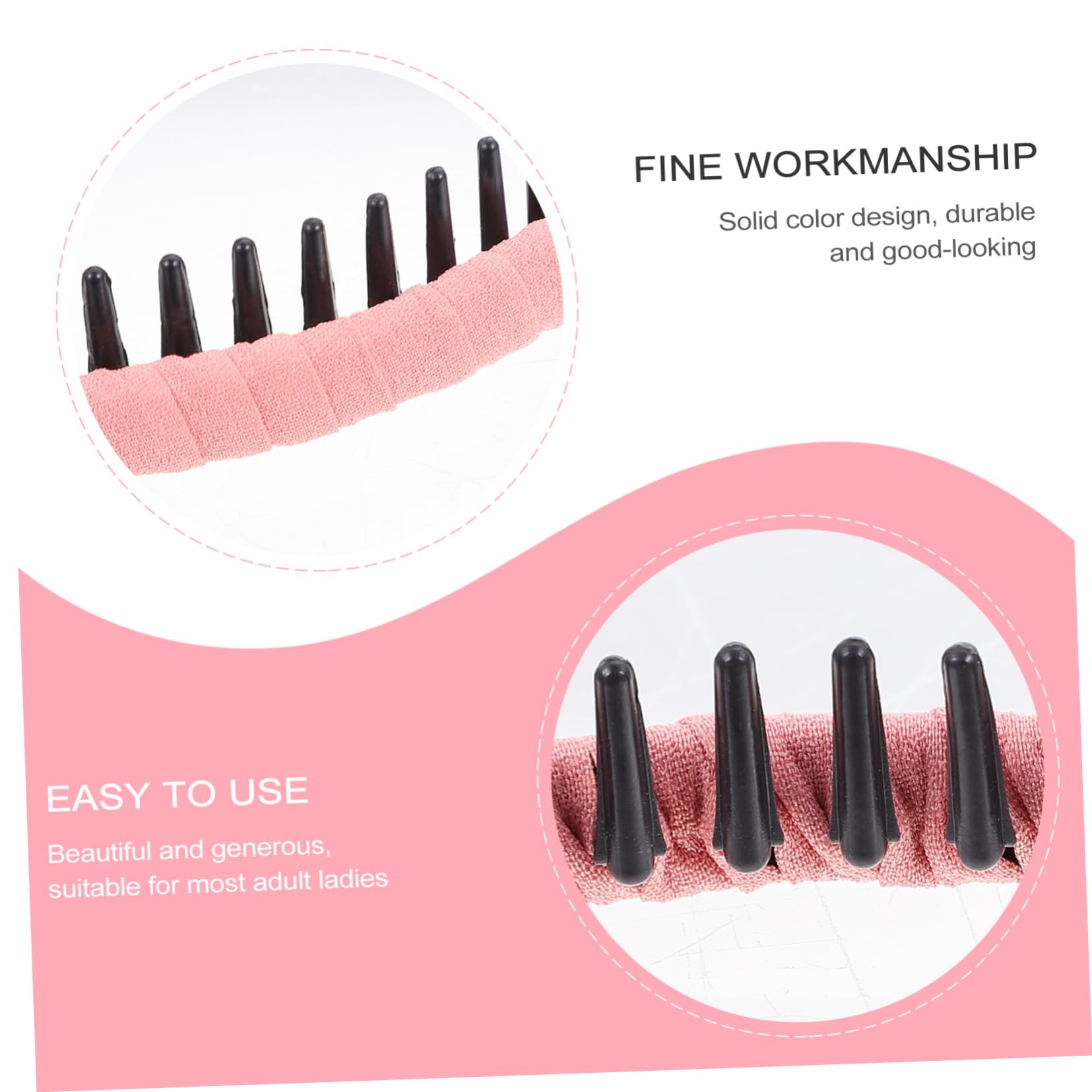 FRCOLOR 30 pezzi di tessuto sottile per capelli alla moda fasce eleganti per capelli da donna fasce per capelli per donne e donne pettine sottile in metallo plastica
