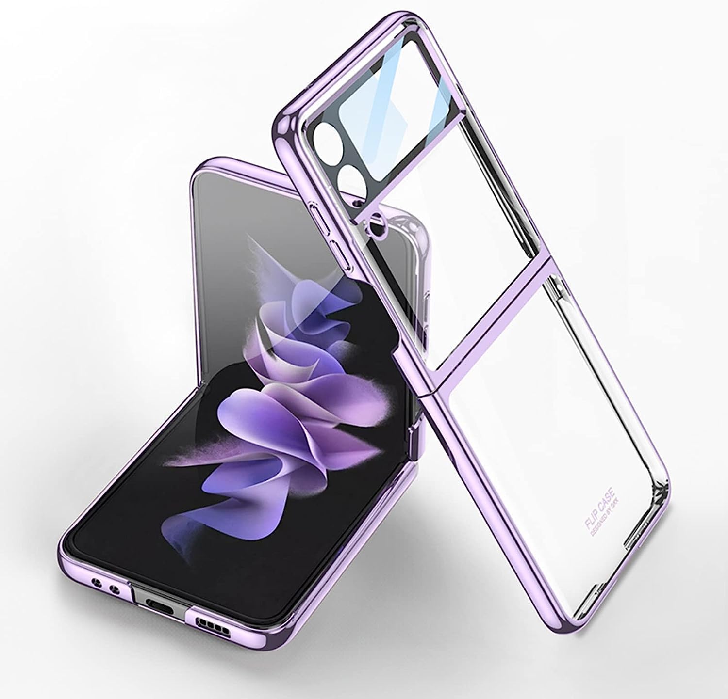Scalebee Back Cover for Samsung Galaxy Z Flip4 Flip 4 5g Transparent Electroplating Chrome Finish Ultra-Thin Shockproof Anti-Fall Protective Hard Back Cover (Purple) (B0CBN783BD) Amazon Price History, Amazon Price Tracker