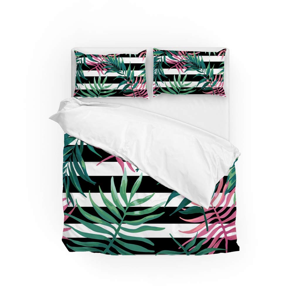 Housse de couette palmier et ses taies pour une ambiance de vacances en été