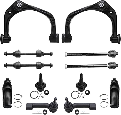 Miniatura 1 de Detroit Axle - Kit de suspensión de 12 piezas de extremo delantero 4WD para Ford F-150 2015 2016 2017, 2 brazos de control superiores, 2 rótulas