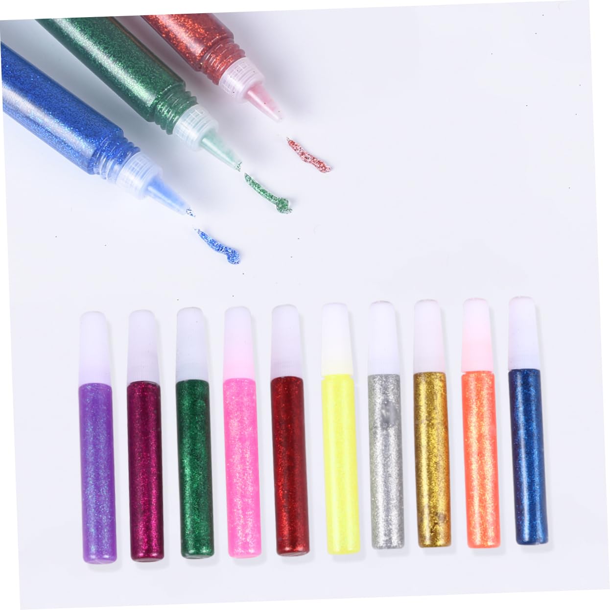 Operitacx Stylo à Colle Scintillant 50 Pièces pour Loisirs Créatifs et Activités DIY Couleur Aléatoire