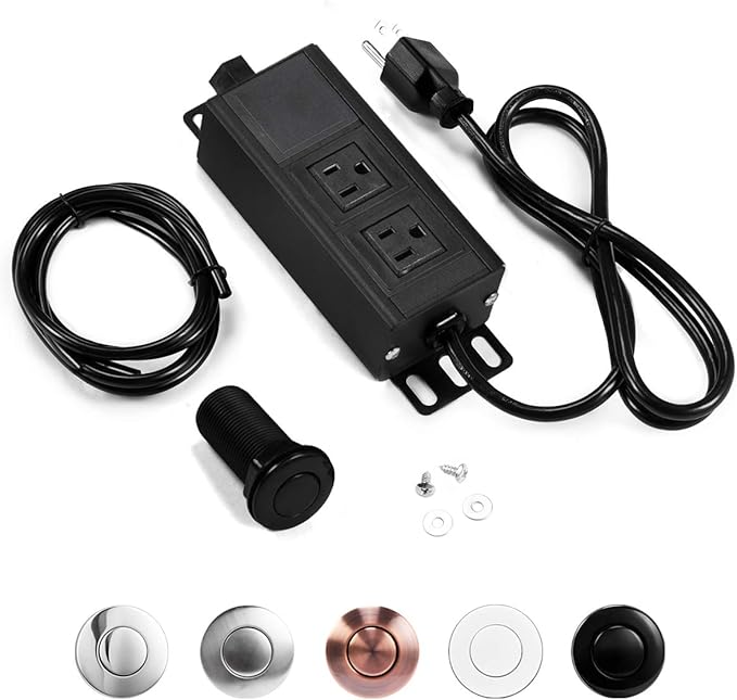 CLEESINK Dual Air Switch Kit with Long Pink Plastic Button