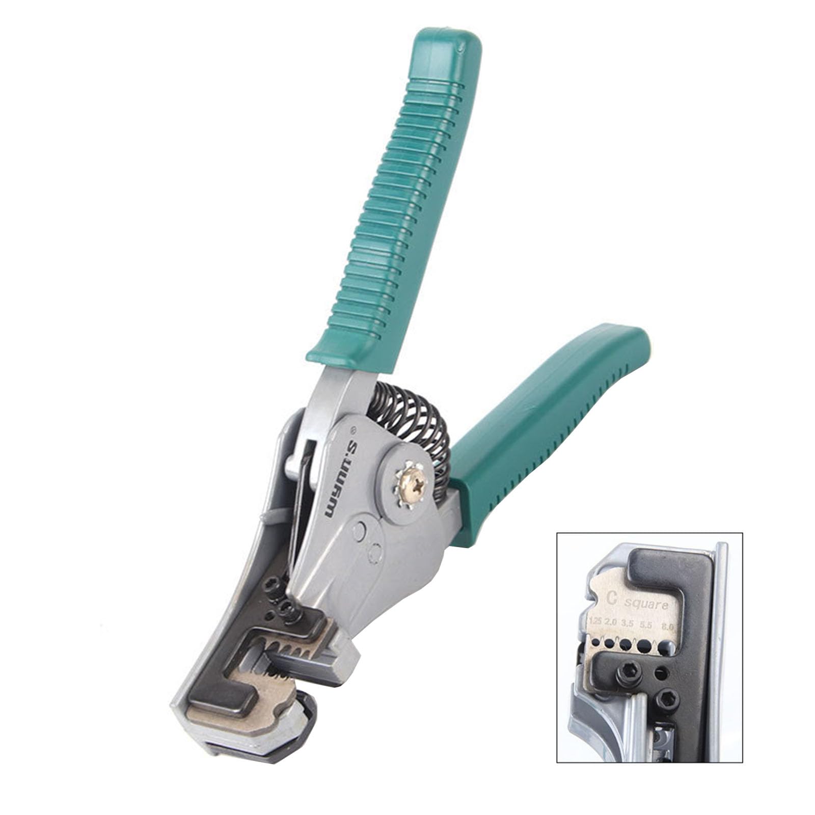 Wire Stripper Adjusting Cable Cutter Crimper Automatic Wire Stripping Tool Cutting Pliers Tool for Industry Cable Stripping Professional Stripper Adjustable