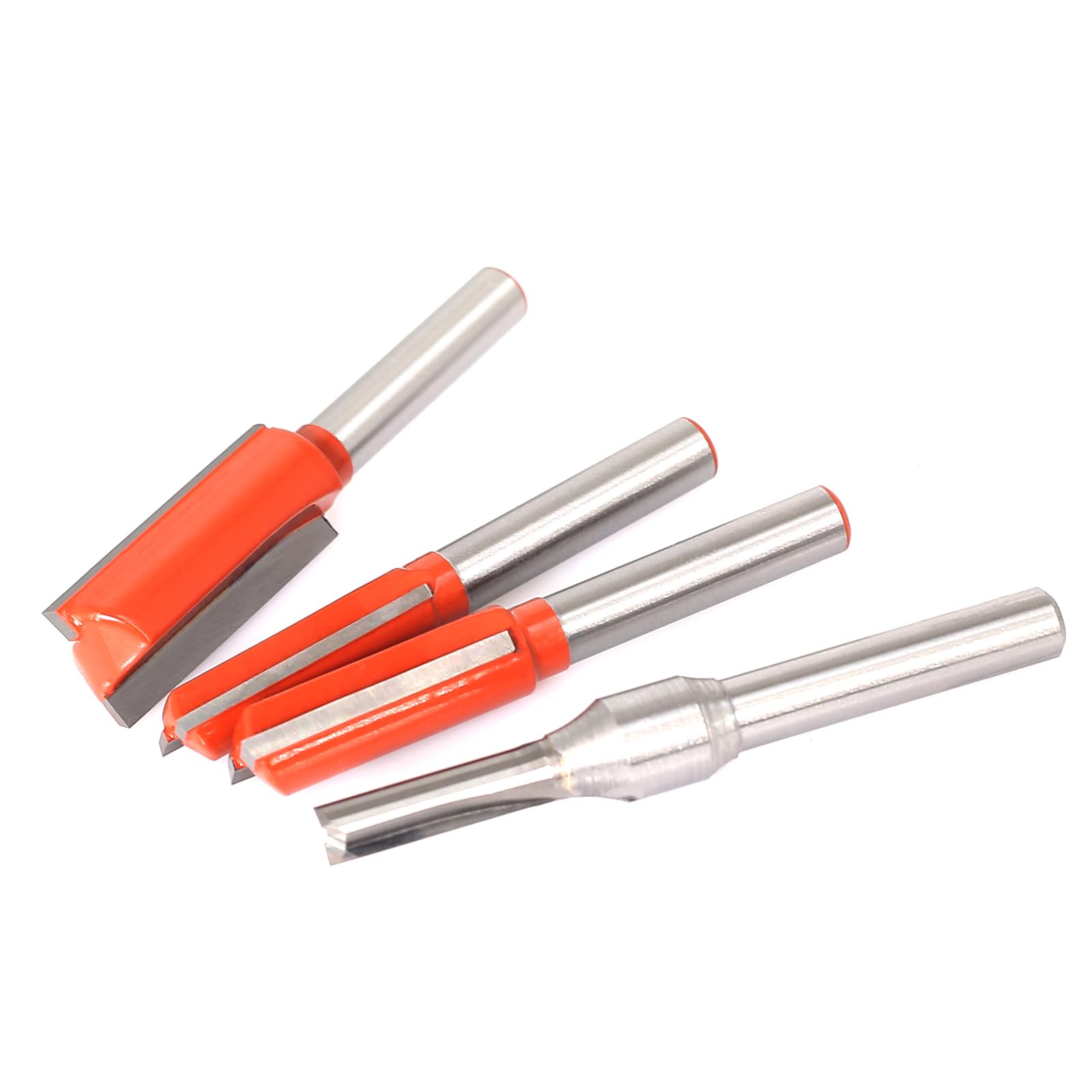 Akylin 4pcs Straight Router Bit 1/4 Inch Shank, Two Flute Router Cutter Bit - Image 4