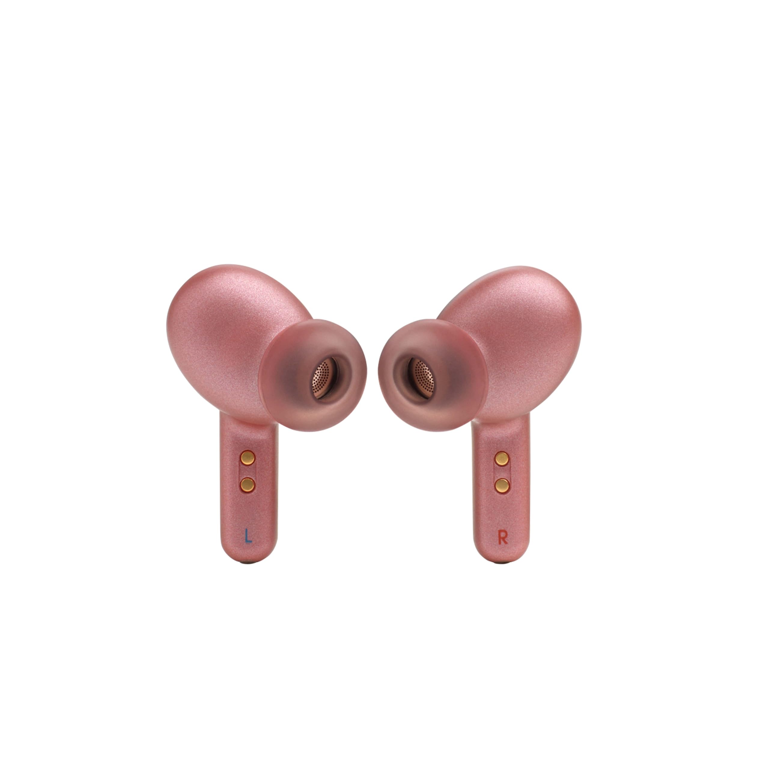 JBL Live Pro 2 TWS – Wasserdichte, True-Wireless In-Ear-Kopfhörer mit Noise-Cancelling - Rosa – Mit bis zu 40 h Musikwiedergabe