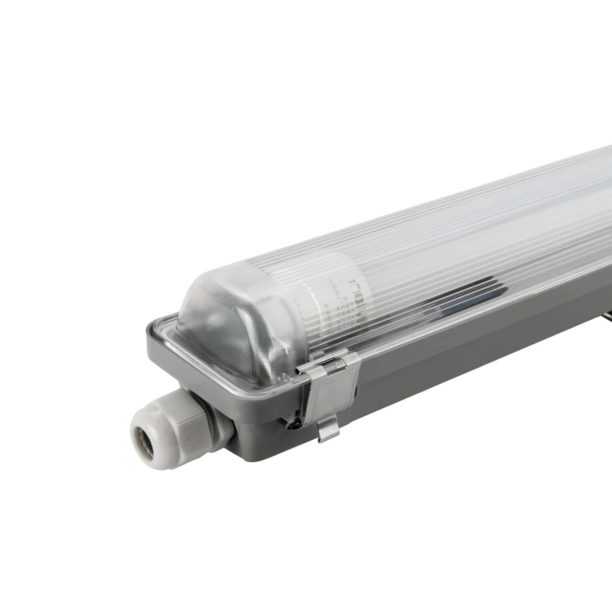 Ledvion 6500K - Led Batten 150Cm, 15 Watt, 2400 Lumens, Ip65, Including Led Tube, 160 Lumens/Watt, Stainless Steel, + 75,000 Hours, Dust And Explosion Proof