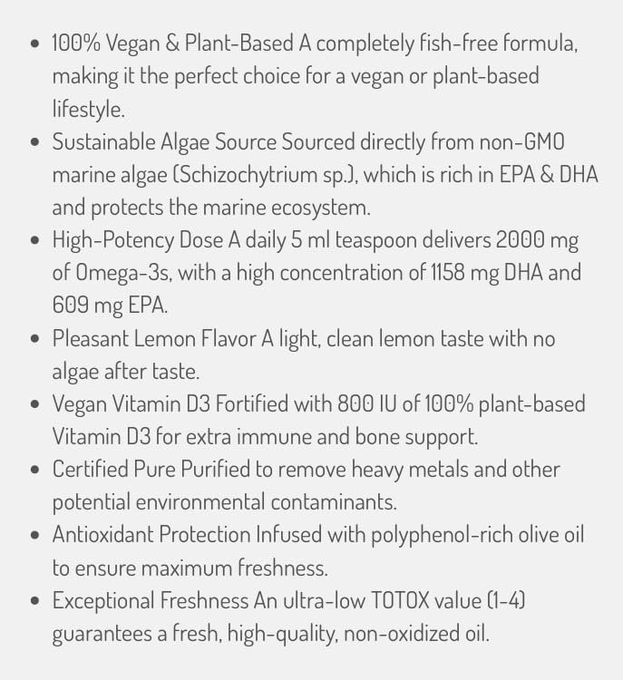 Miniatura 9 de NORSAN Omega-3 Vegano, 3.4 fl oz (3.4 fl oz)