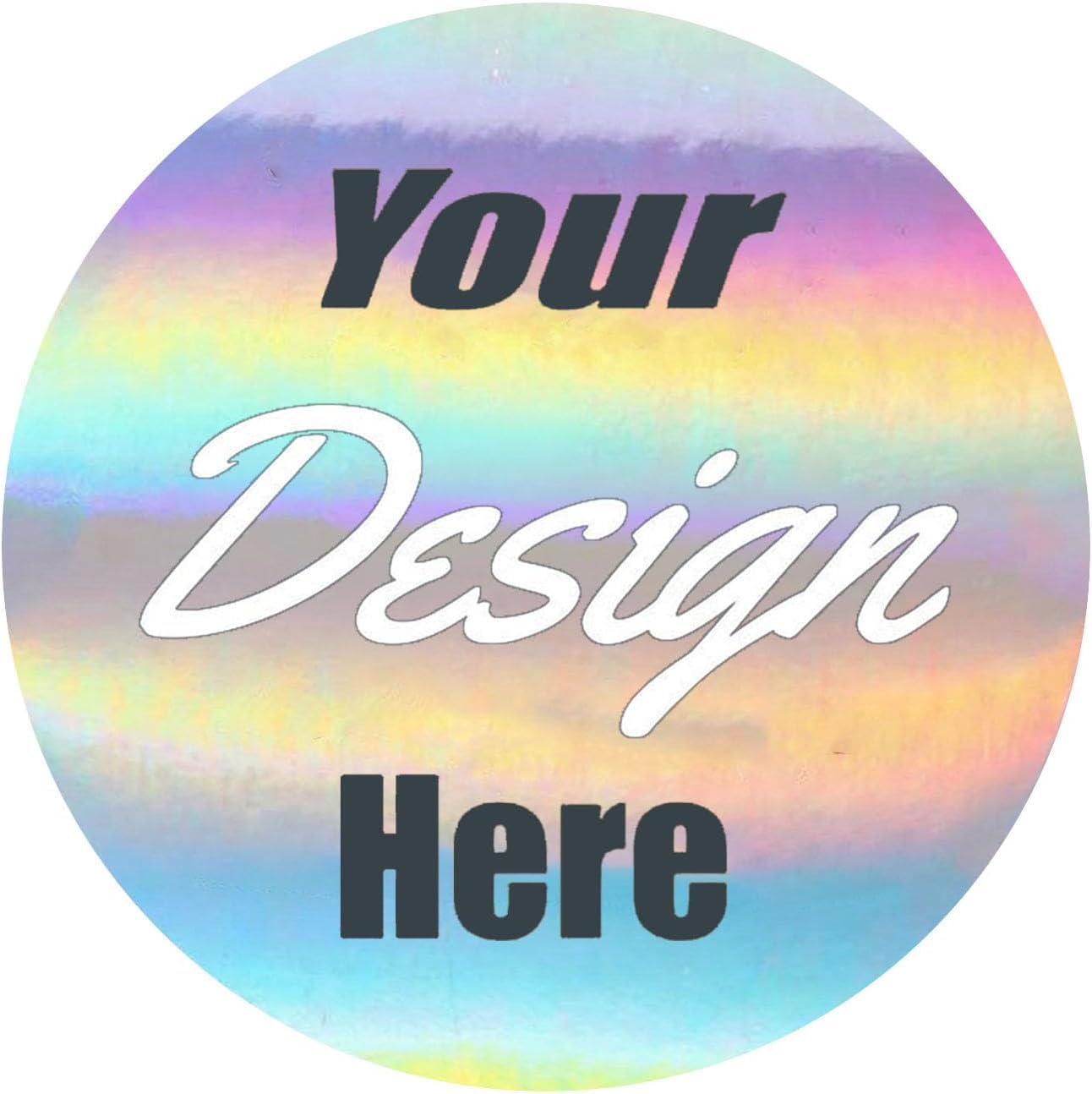 Custom Logo Stickers - Design Your Own Personalized Labels with Text, Image, & Photo - Waterproof, UV Protected, Fade & Heat Cold Resistant (Custom Laser,200mm)