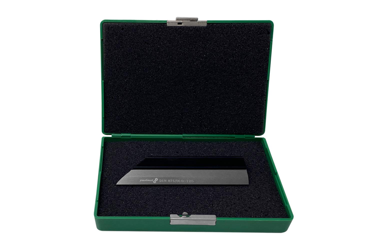 Produktbild von PAULIMOT Präzisions-Haarwinkel 90° – 75 X 50 Mm, DIN 875/00, Rostfrei, Gehärtet & Verchromt, Mit Box