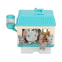 Little Live Pets Lil Mouse Toy Playset Pack, Mama Surprise Mouse Collezione Famiglia