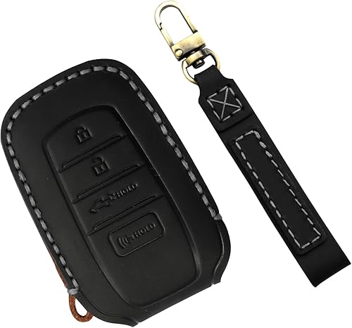 LOCOY Funda para llavero compatible con accesorios Toyota Tundra 2022 2023 Sequoia 2023 y Venza 2021 2022, funda protectora para llaves, funda de