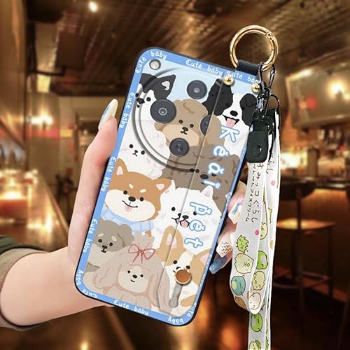 Phone Case Compatible with ZTE Nubia P9 Pro 5G/Optus X Pro 2 5G, Cute Anti-knock Soft case Lanyard Silicone Dirt-resistant Phone