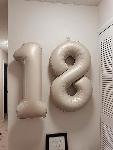 Vista 494 de Globos de números 0 de 40 pulgadas, globos negros de números para números 10, 20, 30, 40, 50, 60, 70, 80, 90, 100, globos de números 10, 20, 30, 40