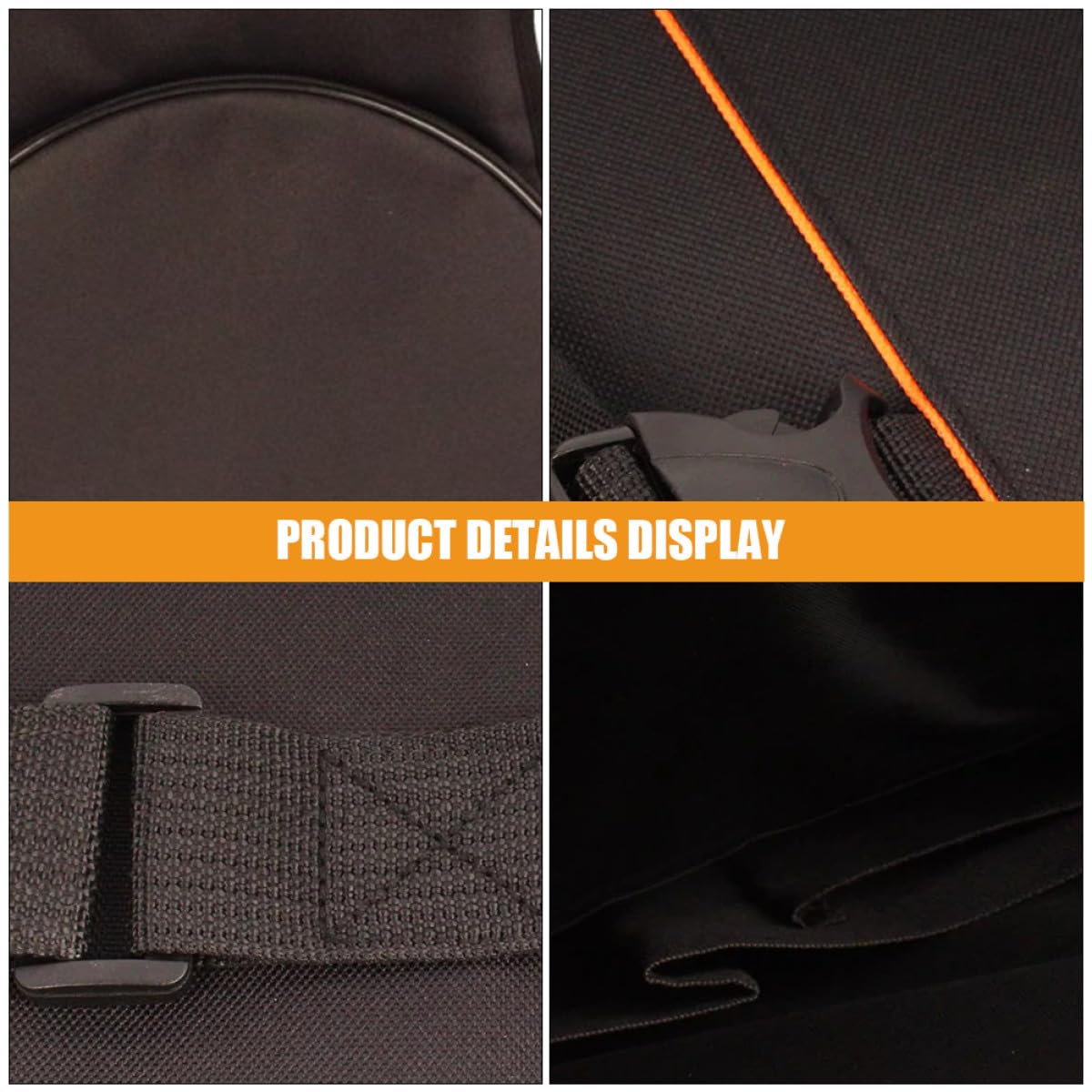 Zaino Porta Batteria Custodia per Bacchette e Supporto per Pad, Ampio Spazio di Magazzinaggio e Design Comodo per Musicisti in Movimento