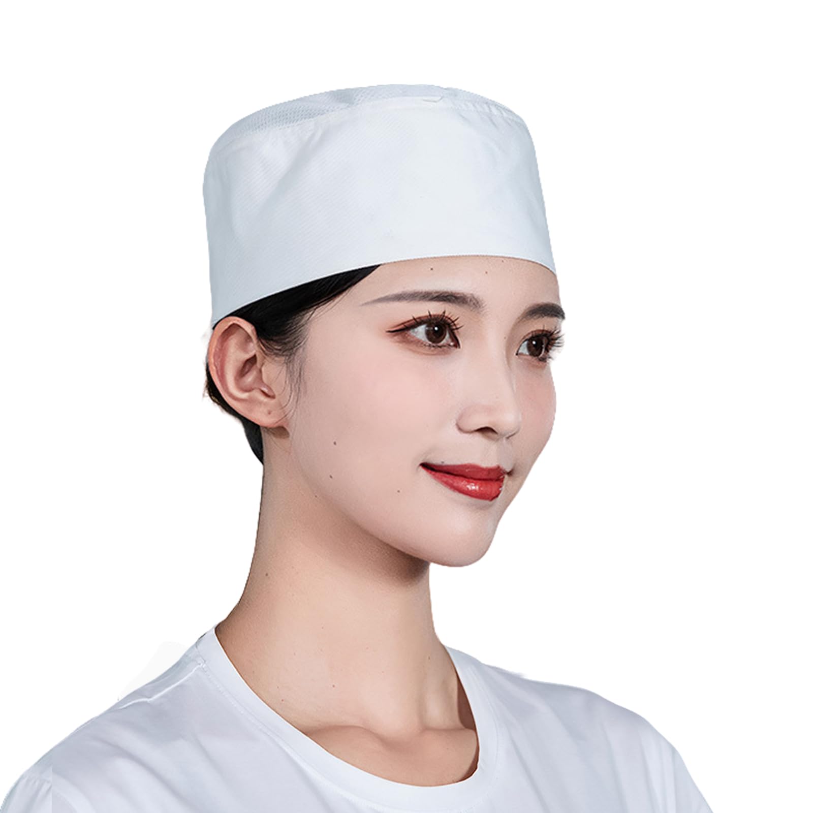 Veltros Hotel Work Caps Adjustable Flat Hats for Various Head Sizes Great for Sushi Restaurant Chefs and Waitstaff Unisex Service Caps